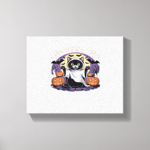 Boo I'm a Cat Oversized T-Shirt Canvas Print