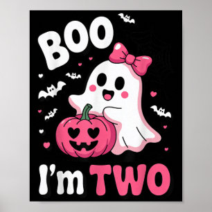 Boo Im Two 2nd Birthday Halloween Costume For Todd Poster
