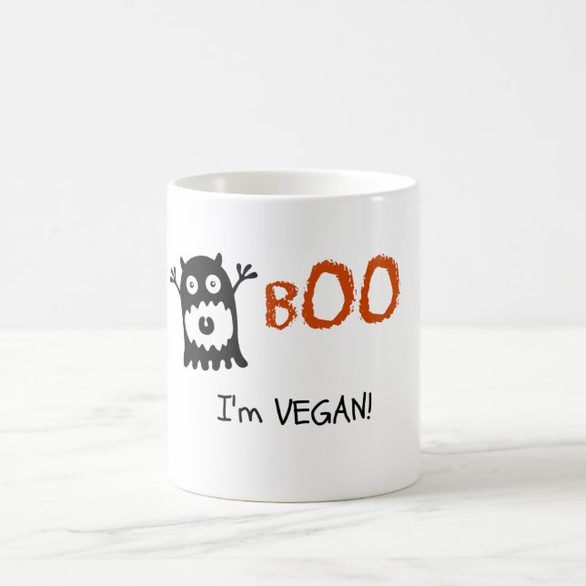 Boo I'm Vegan! Coffee Mug (Center)