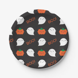 Boo! It's Halloween Paper Plate