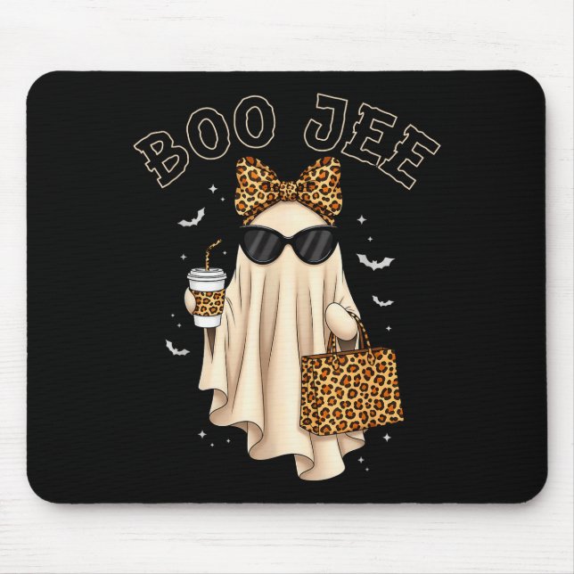 Boo Jee Boujee Ghost Halloween October Vibes Soky  Mouse Mat (Front)