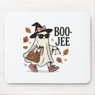 Boo Jee Boujee Halloween Ghost October Outfit Mouse Mat