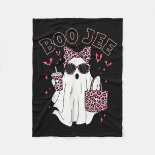 Boo Jee Boujee Nk Ghost Coffee Halloween October V Fleece Blanket