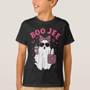 Boo Jee Boujee Nk Ghost Coffee Halloween October V T-Shirt