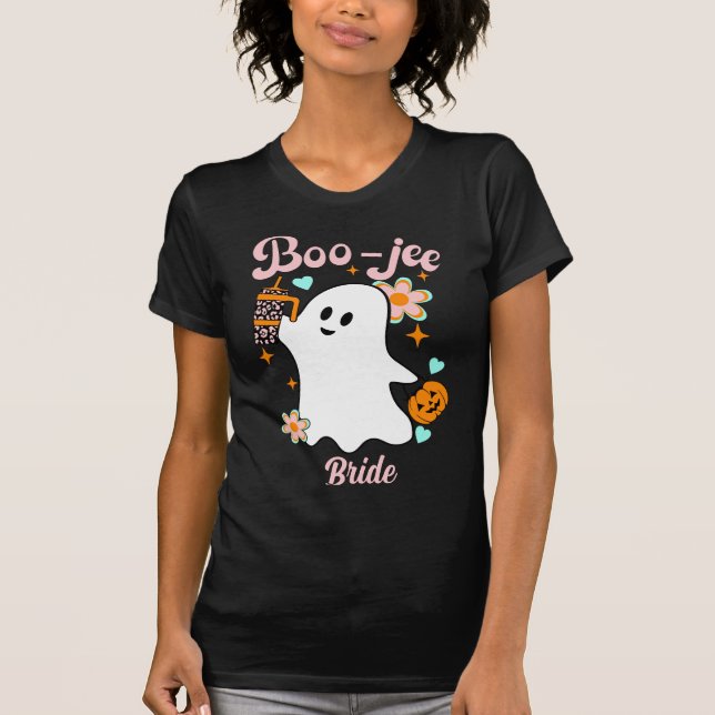 Boo-Jee Bride | Retro Ghost T-Shirt (Front)