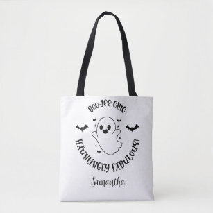Boo-Jee Chick: Hauntingly Fabulous! Personalised Tote Bag