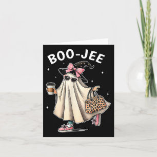 Boo-jee Costume Ghost Spooky Season Cute Halloween Card