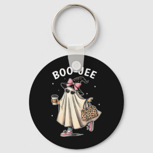 Boo-jee Costume Ghost Spooky Season Cute Halloween Key Ring