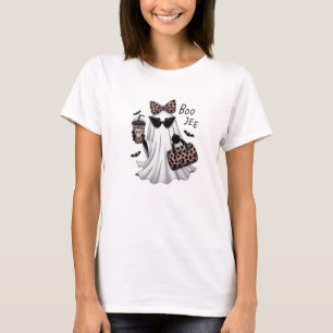 Boo Jee Fashionable Ghost Halloween T-Shirt