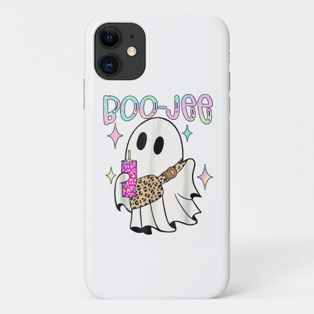 Boo Jee Funny Halloween Ghost Case-Mate iPhone Case (Back)