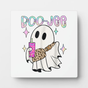 Boo Jee Funny Halloween Ghost Plaque