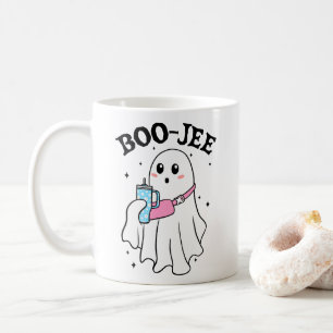 Boo Jee Funny Halloween Ghost Retro Coffee Mug