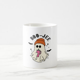 Boo-Jee  funny Halloween Tumbler-Inspired Ghost Coffee Mug
