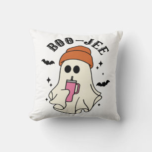 Boo-Jee funny Halloween Tumbler-Inspired Ghost Cushion