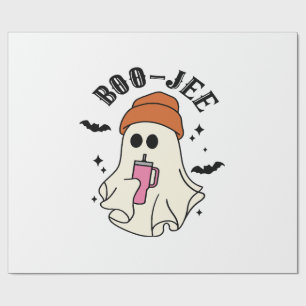 Boo-Jee funny Halloween Tumbler-Inspired Ghost Wrapping Paper