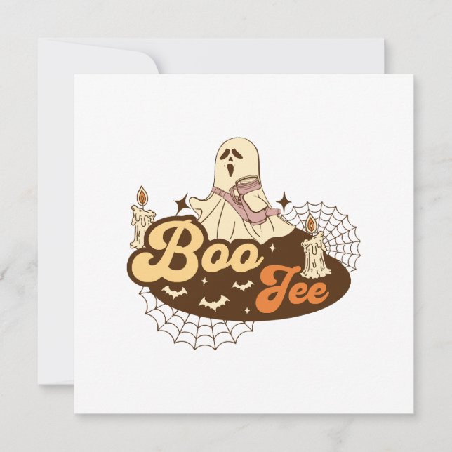 Boo-Jee Ghost Halloween funny (Front)