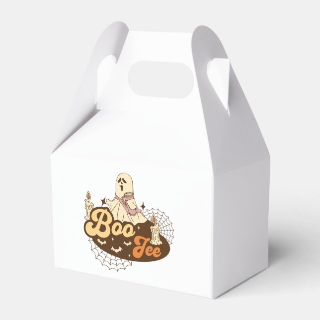 Boo-Jee Ghost Halloween funny Favour Box (Front Side)