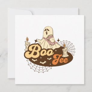 Boo-Jee Ghost Halloween funny Invitation