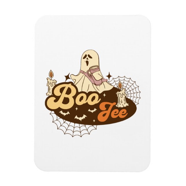 Boo-Jee Ghost Halloween funny Magnet (Vertical)