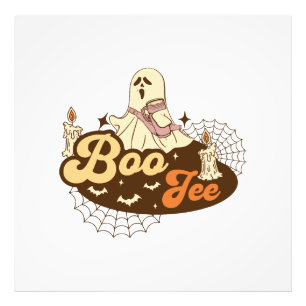 Boo-Jee Ghost Halloween funny Photo Print