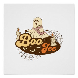 Boo-Jee Ghost Halloween funny Poster