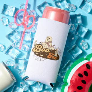 Boo-Jee Ghost Halloween funny Seltzer Can Cooler