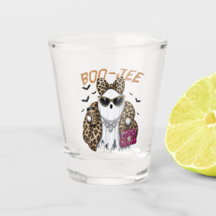 Boo-JEE Ghost Leopard Coquette Halloween Shot Glass