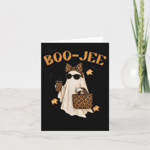 Boo-jee Ghost,leopard Spooky Season,halloween Coff Card