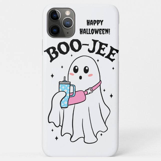 Boo-jee ghost says Happy Halloween! Case-Mate iPhone Case (Back)