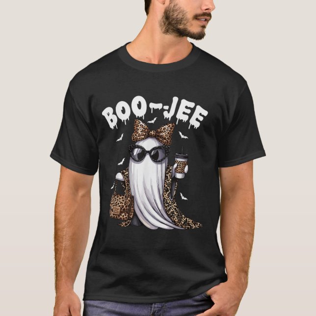 Boo Jee Ghost Shirt Soky Vibes Halloween Boujee Wo (Front)