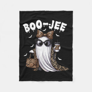 Boo Jee Ghost Shirt Soky Vibes Halloween Boujee Wo Fleece Blanket