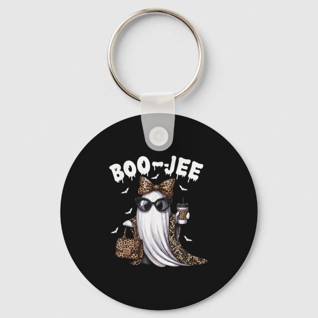 Boo Jee Ghost Shirt Soky Vibes Halloween Boujee Wo Key Ring (Front)