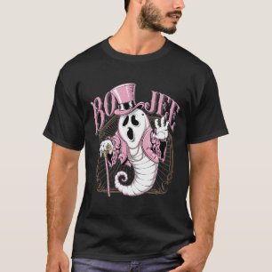 Boo Jee Halloween Boujee Boo Jee Ghost Pink T-Shir T-Shirt