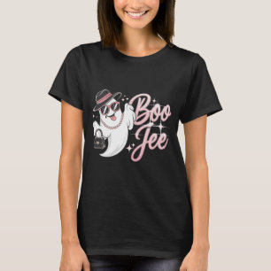 Boo Jee Halloween Boujee Boo Jee Ghost Pink T-Shir T-Shirt