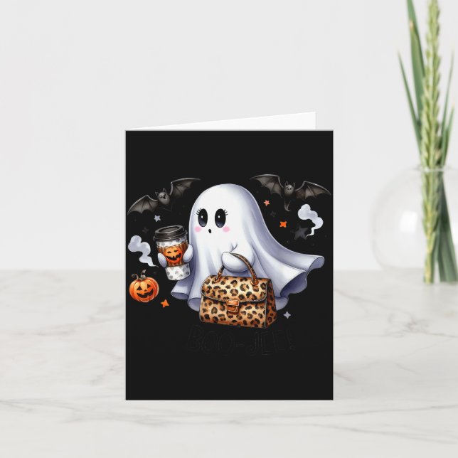 Boo Jee Halloween Ghost Party Costume Women Girl  Card (Front)