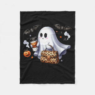Boo Jee Halloween Ghost Party Costume Women Girl Fleece Blanket