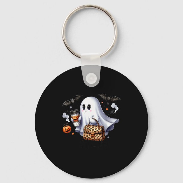 Boo Jee Halloween Ghost Party Costume Women Girl  Key Ring (Front)