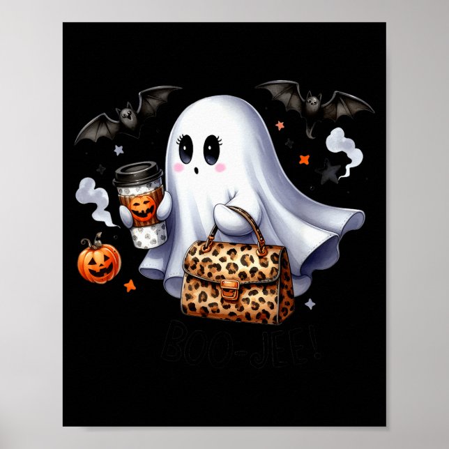 Boo Jee Halloween Ghost Party Costume Women Girl  Poster (Front)