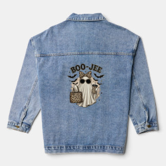 Boo-Jee Leopard Ghost Denim Jacket