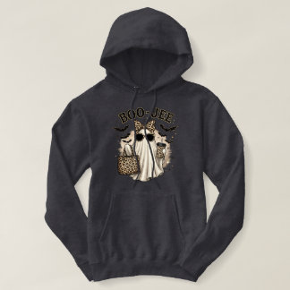 Boo-Jee Leopard Ghost Halloween Hoodie