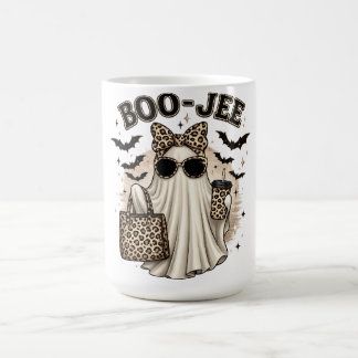 Boo-Jee Leopard Ghost Halloween Mug
