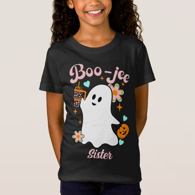 Boo-Jee Sister | Retro Ghost T-Shirt (Front)