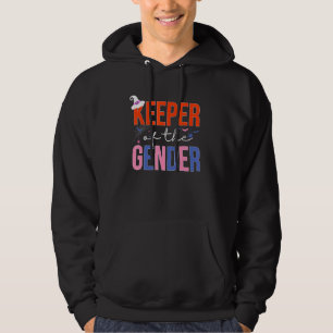 Boo Keeper of the Gender Reveal Baby Announcement  Hoodie