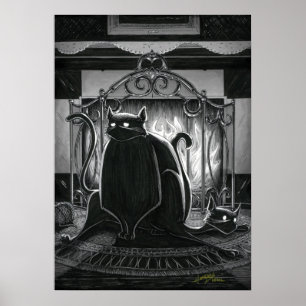 Boo Kitty Gets Sat Upon Poster