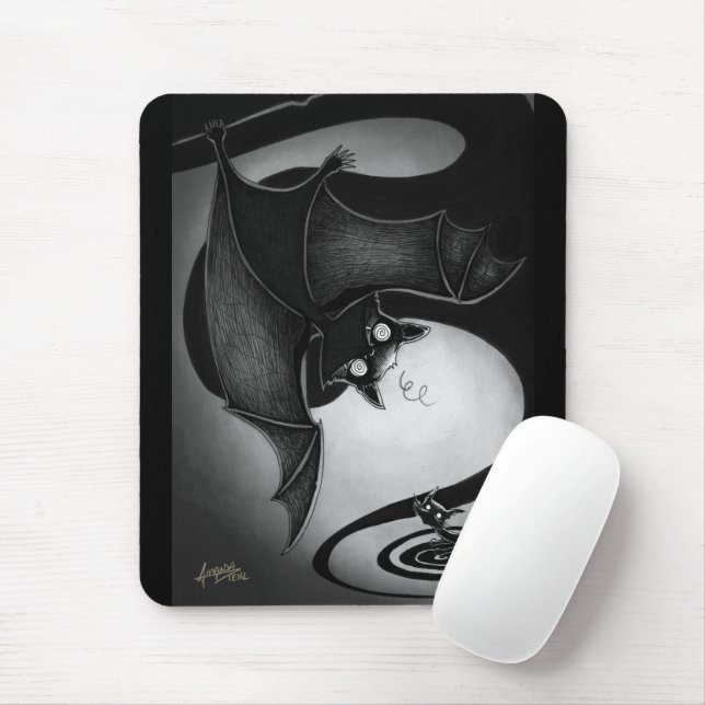 Boo Kitty with a Dizzy Bat Mouse Pad (With Mouse)