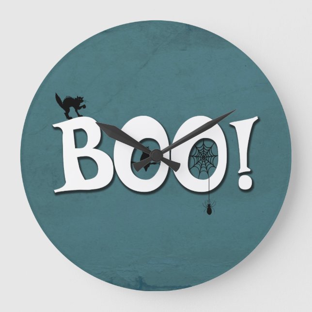 Boo! Large Clock (Front)