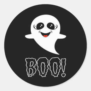 Boo! Little Halloween By Lucas Classic Round Sticker