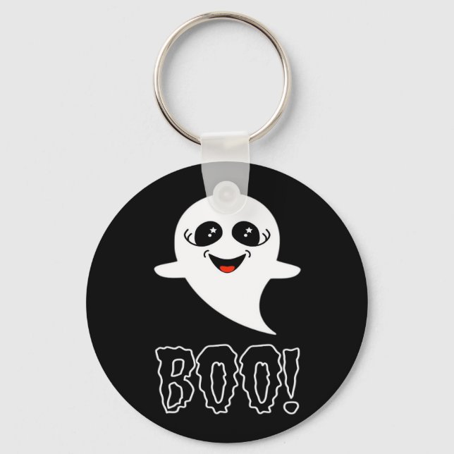 Boo! Little Halloween By Lucas Key Ring (Front)
