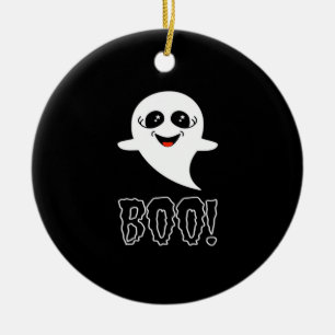 Boo Little Halloween Classic Design Ceramic Tree Decoration