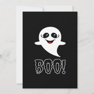Boo Little Halloween Classic Design Holiday Card